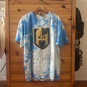 Oversized blue-white tie dye shirt from hash knights